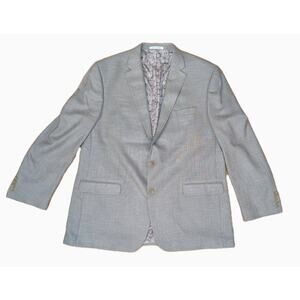 Chaps Mens 48L Tall Blazer Sport Coat Lined Jacket Ralph Lauren Tan-gray NWOT